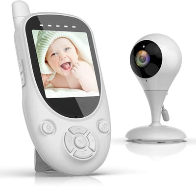 Babyfoon met Camera - Video Baby Monitor - Baby Bewaken - Nachtzicht Ingebouwd - 1000 Voet Bereik - Wit