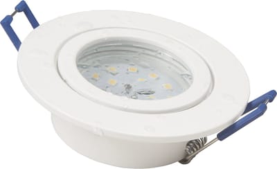 Inbouwspots LED IP44 ''Flatty'' - Inbouwspot geschikt voor binnen & Buiten - plafondlamp 3000K Ø83MM - Armatuur met met LED lamp Helder 400 lm - Wit