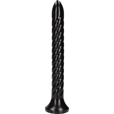 Shots - Ouch! OU840BLK - Swirled Anal Snake - 12''/ 30 cm - Black