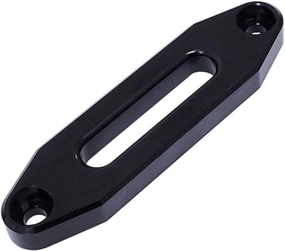 Aluminium Hawse Fairlead - Lier Mount - Voertuig Lier Beschermen - Nauwkeurig Ontwerp - 124MM - Zwart