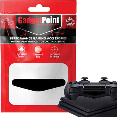Gadgetpoint - Controller Stickers voor PS4, PlayStation 4 - Performance Gaming Skin - Bescherming Accessoires - Zwart