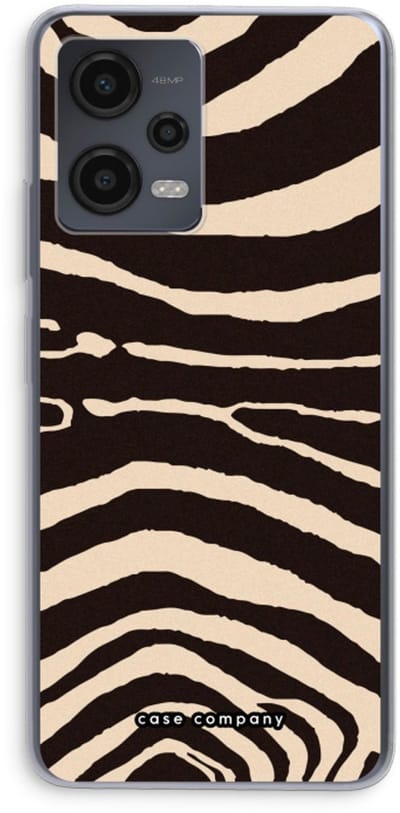 Case Company® - Hoesje geschikt voor Xiaomi Redmi Note 12 hoesje - Arizona Zebra - Soft Cover Telefoonhoesje - Bescherming aan alle Kanten en Schermrand