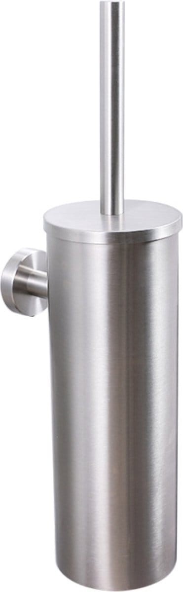 VDN Stainless Toiletborstel met houder - Toiletborstelhouder - Zilver - Wc borstel met houder - RVS - Hangend