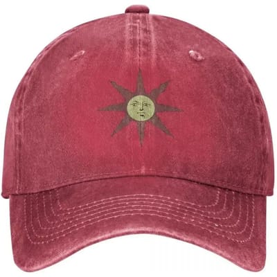 Praise The Sun Baseballpet Vintage Verweerd Gewassen Souls Game Snapback Pet Mannen Vrouwen Buitenactiviteiten Petten Hoed Adjustable brown