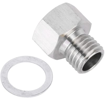 NTH products - Fitting Adapter 1/8 Inch Vrouwelijk Naar Metrisch M12X1.5 Mannelijk - Voor Auto En Industriële Toepassingen - Hoogwaardige Kwaliteit -...