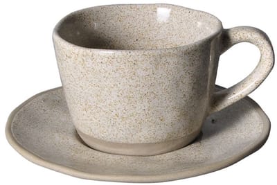 Bricard Albi Espressoset - 12-delig - Keramiek - 100ml - Lichtgrijs
