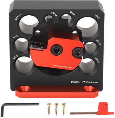 Dailygoods - Pluggenmaker met 8 Gaten en Hardmetalen Lemmet