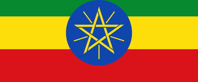 Vlag Ethiopië 70x100cm