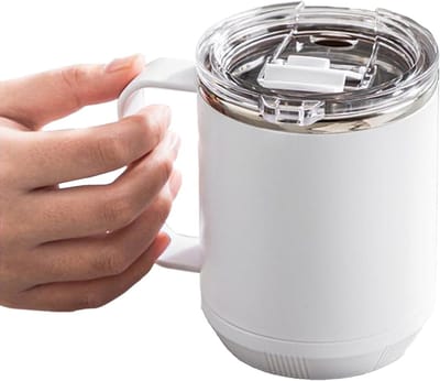 Geïsoleerde Tumbler - Thermosbeker Handvat - Warme Drankjes - Afneembare Verwarming - 460 ml - Enkele Attribuut