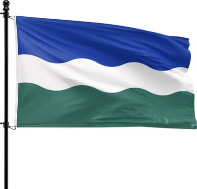 VlagDirect - Nederweert vlag - Gemeente Nederweert vlag - 90 x 150 cm.
