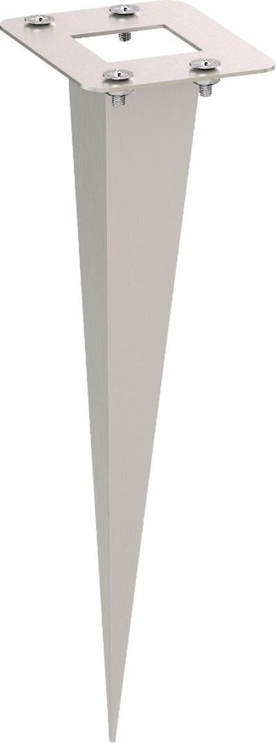 RVS grondspies - 18cm - Met montagemateriaal