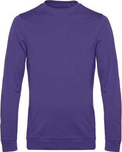 B&C Heren in sweatshirt (Stralend paars)