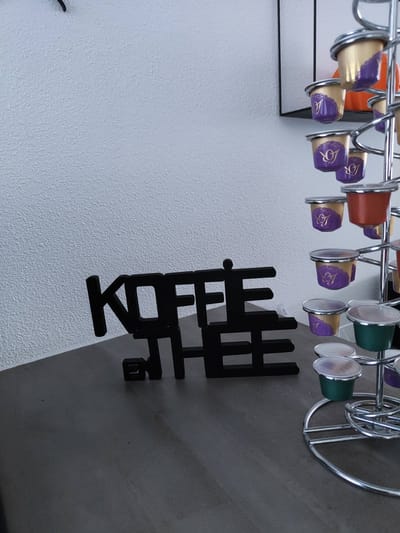 Koffie- en theebord, koffiebord, theebord, cadeau voor koffieliefhebber, koffiebardecoratie, koffiehoekdecor