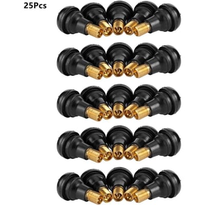 25 stuks TR412 tubeless ventielstelen (kort model) voor ATV, auto en motorfiets