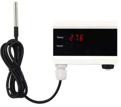 Wi-Fi Temperatuursensor met Digitaal Display en Alarmfunctie