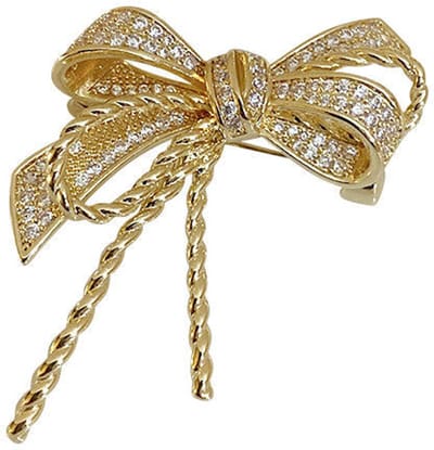 Strikbroche - Elegante Broche met Kristallen | Twinolo