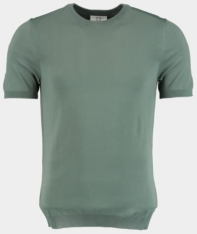 Born With Appetite T-shirt korte mouw Groen Wake Knitted T-shirt 25108WA35/942 steel