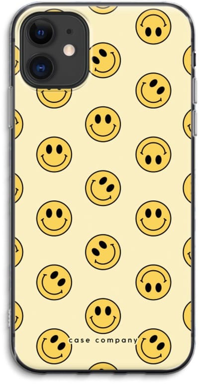 Case Company® - Hoesje geschikt voor iPhone 11 hoesje - Smiley N°2 - Soft Cover Telefoonhoesje - Bescherming aan alle Kanten en Schermrand