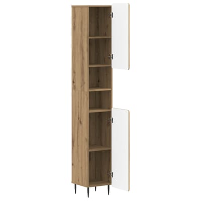vidaXL - Badkamerkast - met - Open - Plank - ZWOLLE - Artisanaal - eiken