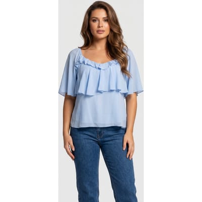 & Other Stories Sesame Speed Blouse Blue Size: 32 | Blouses Outlet | Dames | Blauw