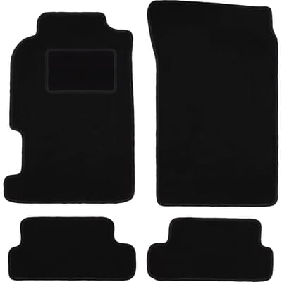 Zwarte velours vloermatten voor: Honda Prelude V coupé (1996-2001)