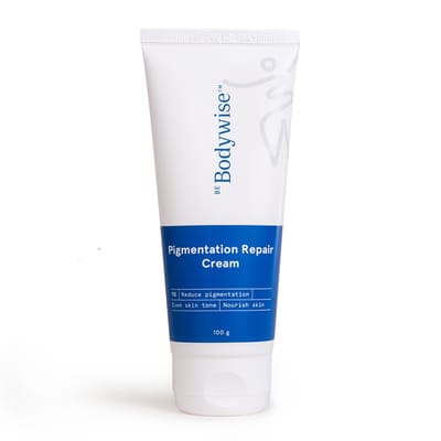 Be Bodywise Pigmentatiecrème 100g | 2,5% Melkzuur, 2% Ureum, Retinol & Kojiczuur | Vermindert Zonnebrand, Pigmentatie & Egaliseert Huidtint | Behandelt Donkere Plekken white