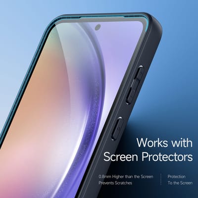 Dux Ducis - Telefoon Hoesje geschikt voor de Samsung Galaxy A55 - Back Cover - Aimo Series - Zwart