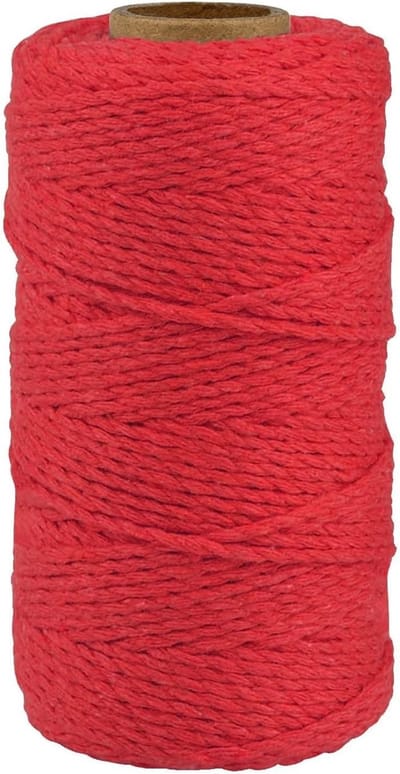 Kleurige Macramé Katoen Touw - 2mm Draad voor DIY Projecten, Haken, Plantenhangers en Decoratie