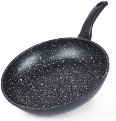 Orion GRANDE 28 cm Gietijzeren Koeken- en Stoofpan met Granieten Anti-aanbaklaag