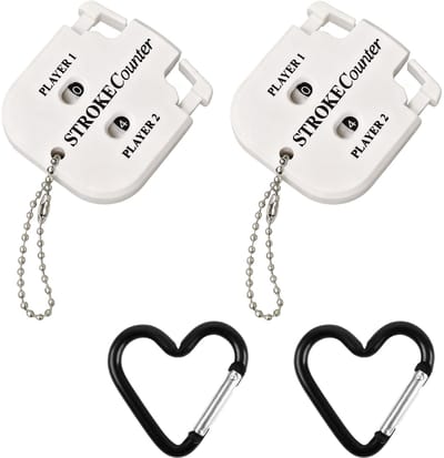 Dailygoods - Set van 2 Golfresultatentellers met Karabijnhaak