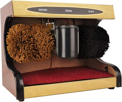 Automatische Schoenpoetser - Elektrische Borstelmachine - Schoenen Polijsten - Automatische Inductie - 380X210X310mm - Goud