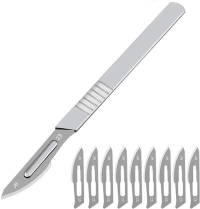 Faas Scalpel Mesjes - Scalpel Set - Hobby / Boetseren - Hobbymesjes - 10 stuks - RVS