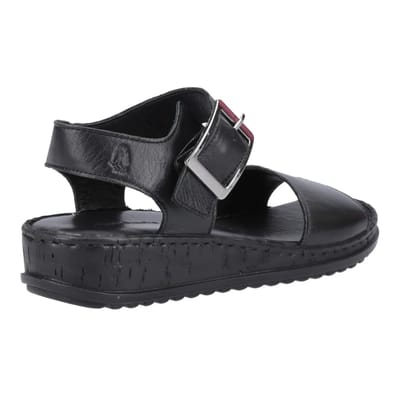 Hush Puppies Dames/dames Ellie leren wig sandalen (Zwart)
