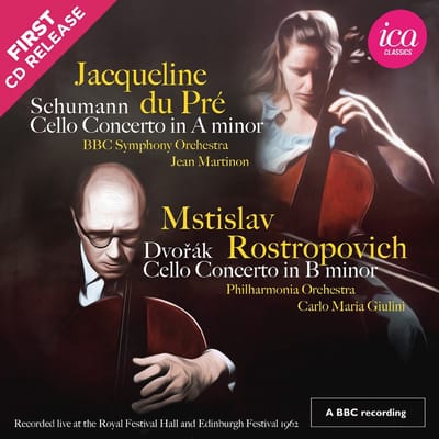 Jacqueline Du Pré, Mstislav Rostropovich, BBC Symphony Orchestra, Jean Martinon, Philharmonia Orchestra, Carlo Maria Giulini - Schumann & Dvořák: Cello Concerto In A Minor, Cello Concerto In B Minor (CD)