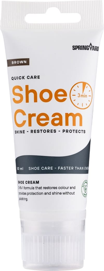 Springyard Shoe Cream Brown - schoenpoets bruin - schoensmeer - 50ml