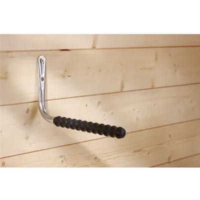 Mottez rechte ophangbeugel met anti-slip rubber - Zilver - Anti-slip | Wandmontage