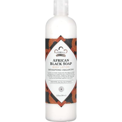 Nubian Heritage, Body Lotion, African Black Soap, 13 fl oz (384 ml) white