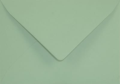 Gladde groene enveloppen A6 - 125 x 175 mm - B6 - 25 stuks - NK natgelijmde - 120 gram - Keaykolour - Netuno
