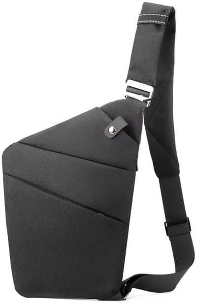 Diefstalbestendige tas - Borsttas voor heren - Schoudertas/crossbodytas - Rugzak voor dames - Armtas - Zwart