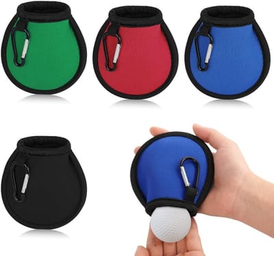Waterdichte Golfbal Reinigingszak met Karabijnhaak en Dubbele Laag, Ideaal voor Golfaccessoires en Geschenken voor Mannen en Vrouwen