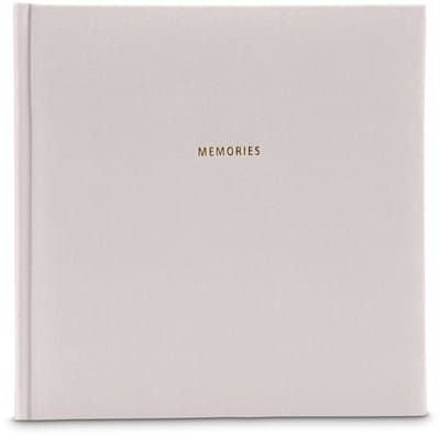 Album XL Memories, 30x30 cm, 50 zwarte pagina's, grijs