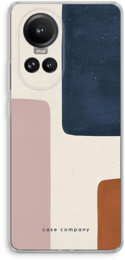 Case Company® - Hoesje geschikt voor Oppo Reno 10 Pro hoesje - Geo #5 - Soft Cover Telefoonhoesje - Bescherming aan alle Kanten en Schermrand