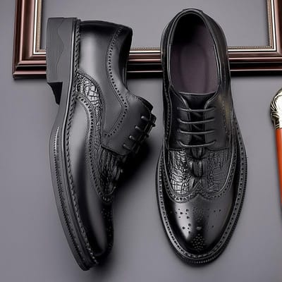 Herenschoenen Leer Brogue Engeland Casual Trend Zakelijk Formeel Gesneden Jeugd Pak Trouwschoenen Plus Fluweel Herenschoenen 44 gray