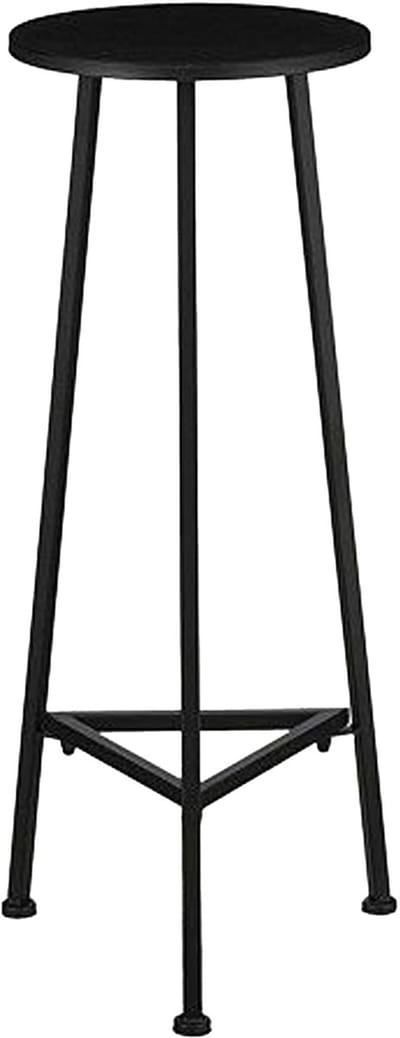 Mica Decorations Adine Plantentafel - H80 x Ø30 cm - Metaal - Zwart