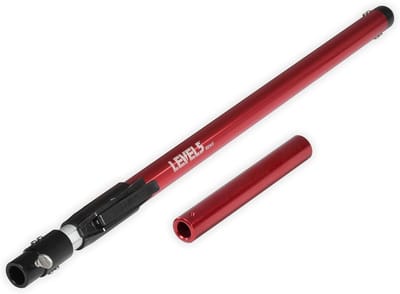 Verstelbare Handgreep - Gipsplaat Roller - Plafond Afwerking - Aluminium Constructie - 52 Inch - Rood