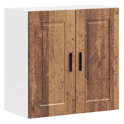 vidaXL - Keukenbovenkast - Porto - bewerkt - hout - oud - houtkleurig