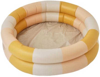 Dailygoods - Dailygoody - Opblaasbaar kinderballenbad - Ronde vorm - Veiligheidshek - Geel - Lekvrij zwembad - Geschikt voor binnen en buiten - Interactief speelpl.