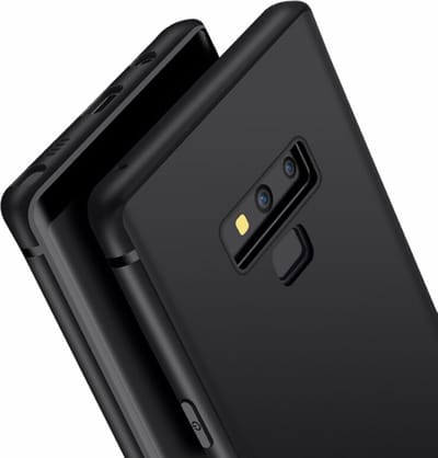 Geschikt voor Luxe Back cover voor Samsung Galaxy Note 9 - Zwart - TPU Case - Siliconen Hoesje