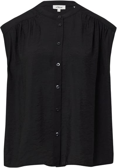 Mouwloze Blouse van Gemengde Viscose Casual Pasvorm Dames s.Oliver