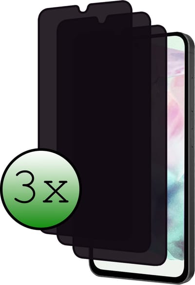 Screenprotector - 3 Stuks Geschikt voor Samsung Galaxy A35 - Privacy Filter - Beschermglas - Gehard Glas - Tempered Glass - Screen Protector